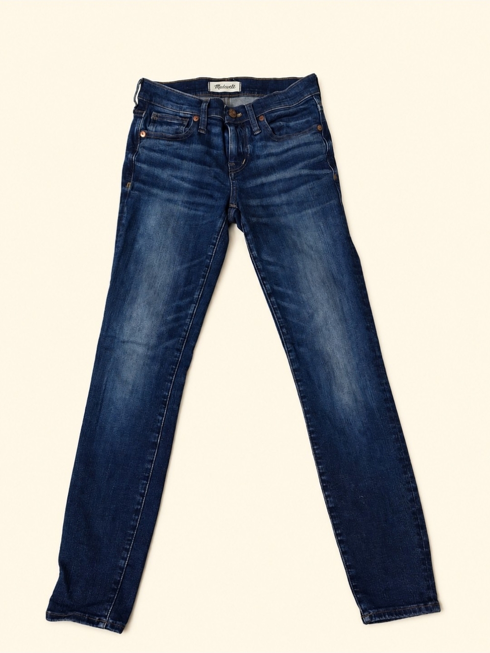 Madewell Women's Dark Blue 8" Skinny Jeans
